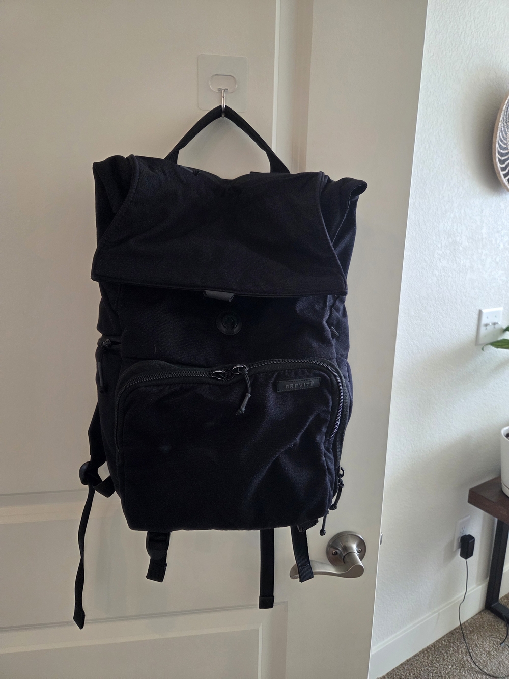 Black Canvas Backpack
